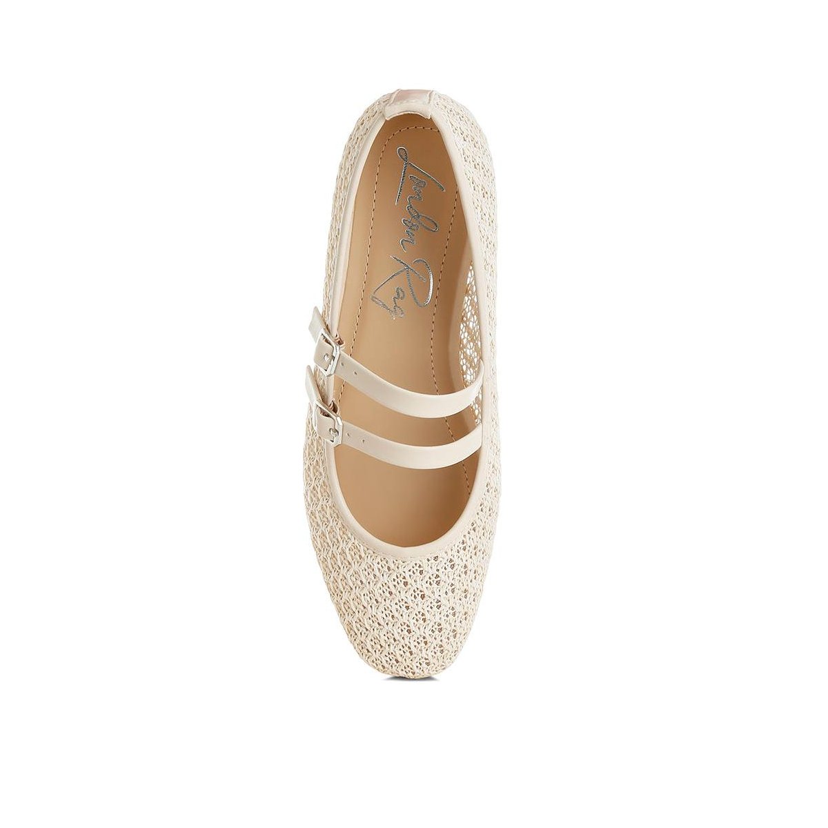 Обувь London Rag Womens Warena Pin Buckle Strapped Ballerinas 10 — фото 4