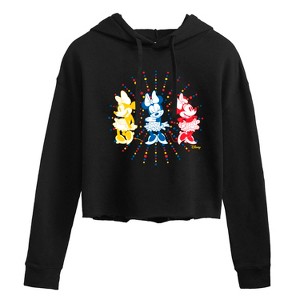 Women's - Disney - Mickey & Friends Cropped Graphic Hoodie - 1 of 3