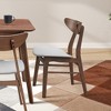 CAVINAS Dining Chairs Kitchen Chairs Set of 2 Mid-Century Modern Chair with Wood Legs, Fabric Accent for Kitchen, Bedroom - 3 of 4