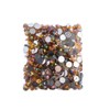 John Bead 500-Piece 10mm (SS45) Gold AB Acrylic Round Flat Back Rhinestones - 2 of 4