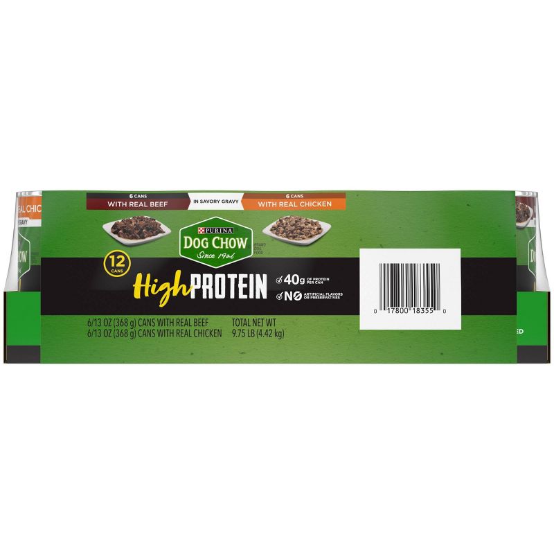 Dog Chow High Protein Classic Ground Chicken and Beef Variety Pack Wet Dog Food, 3 of 7