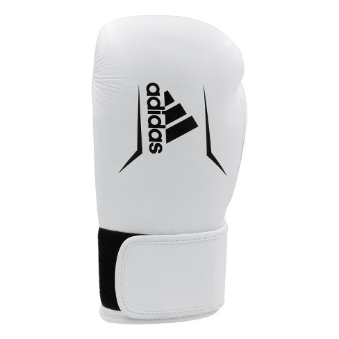 175 Genuine And : Target 14oz White/black Leather Adidas Boxing - Gloves Speed Kickboxing