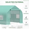 NicBex 20'x10'x7' Walk-in Tunnel Greenhouse with Roll-up Windows and Zippered Door, PE Cover for Growing Flowers, Herbs, Vegetables, Saplings, Green - 3 of 4