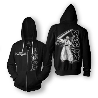 Ripple Junction x Bleach Men's Zip Hoodie Anime Series Ichigo with Kanji