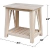 International Concepts Surrey End Table - 2 of 4