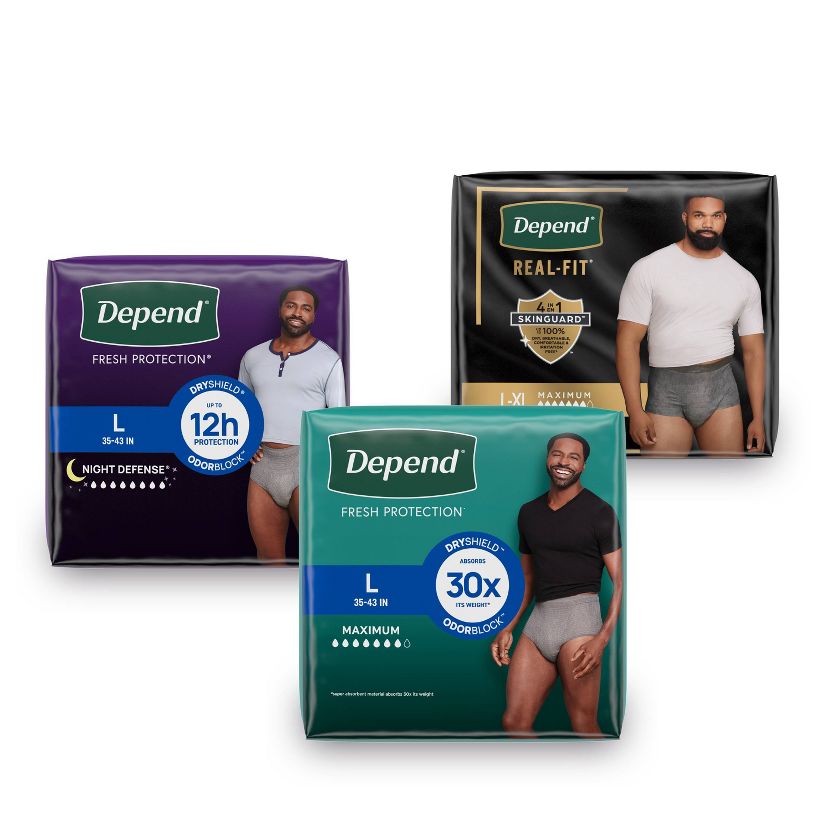 Depend Incontinence Essentials for Men Collection