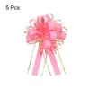 Unique Bargains Christmas Wedding Car Basket Gift Wrapping Big Pull Bow 5 Pcs - 3 of 4