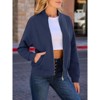 Imily Bela Womens Casual Loose Zip Up Long Sleeve Sweatshirt Jacket with Pockets Outerwear - 2 of 4