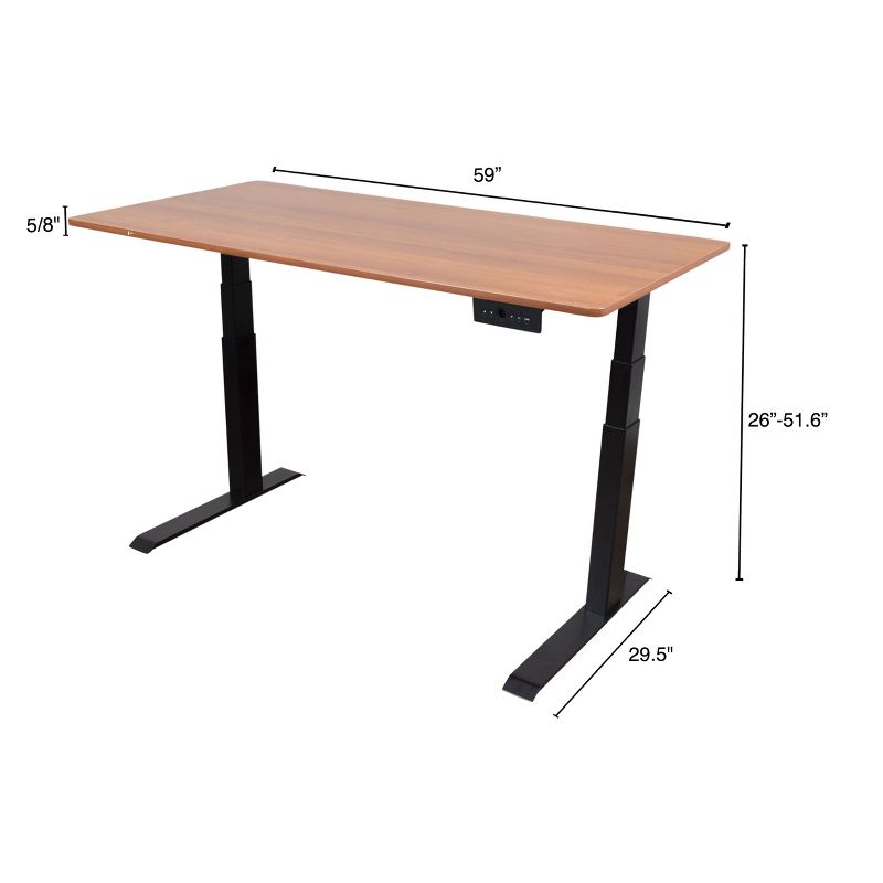 Stand Up Desk Store Dual Motor Electric Adjustable Height Standing Desk with EZ Assemble Steel Frame, 4 of 5