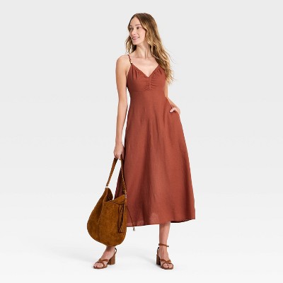 Женские платья Universal Thread Women's Beaded Maxi Sundress - Universal Thread™ Brown M — фото 3