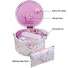 Singer LG Round Sew Basket Pastel Palm Print with Matching Zipper Pouch Sew Kit: Sewing Basket & Kit, 34 Pieces - 2 of 4