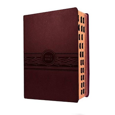 Personal Size Large Print-Mev - by  Passio (Leather Bound)