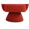 CAVINAS Fabric Swivel Chair, Accent Chair with Hidden 360° Swivel Base, Round Barrel Chair, Armchair for Living Room Bedroom - 4 of 4