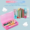 Paaaawaters 3 Pack Pencil Case, Large Hard Pencil Box Bulk, Clear Crayon Box Marker Pen Organizer - 3 of 4