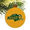 North Dakota State Bison Logo Secondary Wood Christmas Tree Holiday Ornament - 4 of 4