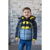 DC Comics Justice League Batman Zip Up Winter Coat Puffer Jacket Toddler - image 2 of 4