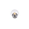 Elegant Lighting Mimi six inch dual flush mount and bath sconce in chrome with clear glass - 3 of 4