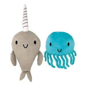 MerryMakers Narwhal and Jelly Plush Set - 1 of 3