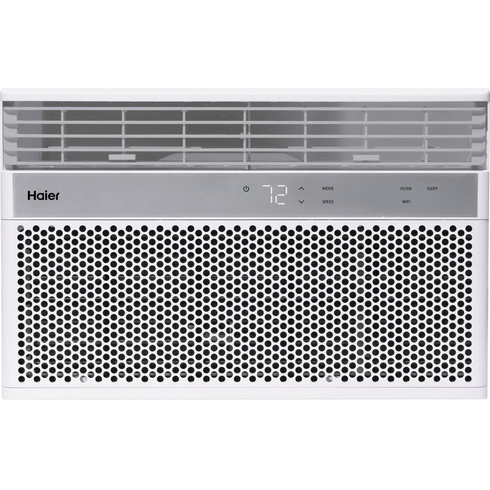 Photos - Air Conditioner Haier 10000 BTU 115V Window  with Wi-Fi and Eco Mode for Medium Rooms White QHNG10AA: Removable Filter, Voice 