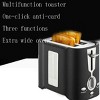 SEVOBAL Toasters 2 Slice Toaster with Wide Slots Quick Even Toasting Drop Down Crumb Tray Stainless Steel, Black, 9.84"*5.91"*5.91" - 2 of 4