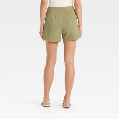 Women's High-Rise Tailored Shorts - A New Day