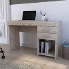 XIYUYEU Home Office Desk Modern 46.1" L Writing Desk with 3 Drawers and Storage Shelf for Study - 2 of 4