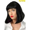 HalloweenCostumes.com One Size Fits Most Women Women's Pulp Fiction Mia Wallace Costume Wig | Adult Wigs, Black - 2 of 3