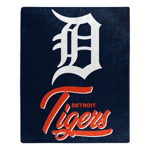 MLB Detroit Tigers 50 x 60 Raschel Throw Blanket - 1 of 3
