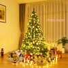 SUGIFT 6ft Pre-Lit Christmas Tree Holiday Decor w/1060 Tips and 250 Warm LED Lights - 2 of 4