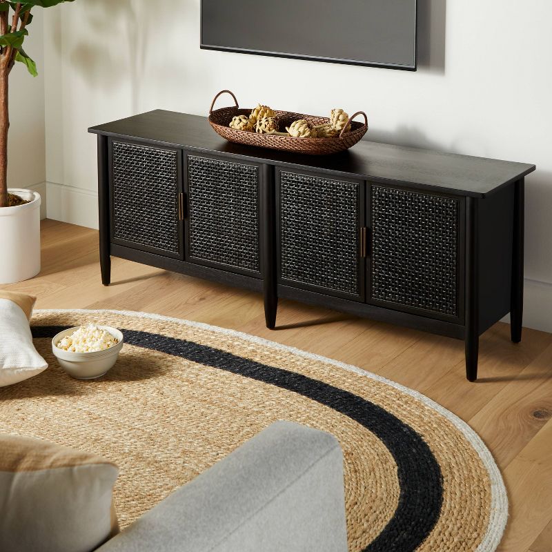 Wood & Cane Media Console - Hearth & Hand™ with Magnolia, 2 of 13