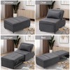Ainfox 2 PCS 3 in 1 Folding Armless Sofa Bed - 2 of 3