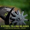 Sun Joe 24V Cordless Garden Tiller & Cultivator, 6" Dual Blades, 2.0Ah Battery and Charger with Up To 30 Minutes of Runtime, Green - 2 of 4