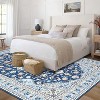 Washable Area Rug for Living Room, Bedroom, Dining, Vintage, Non-Slip, Stain-Resistant - 4 of 4