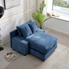 48.8" Daybed Sleeper Sofa with Square Arms, Solid Wood Frame and Plush Polyester Cushion - 2 of 4