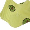 Alilang Women's Avocado Ankle Socks Non Slip Cotton for Casual Stability and Comfort 2 Pairs - One Size Fits Most - 3 of 4