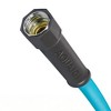 Aqua Joe 50 Foot Professional Grade Garden Hose with Dual Swivel Grenade Grips, Kink-Free and Abrasion Resistant Flexible Hybrid Polymer, Blue - 3 of 3