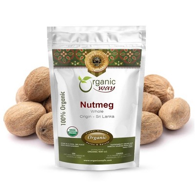 Organic Way Nutmeg Whole 1 Lbs