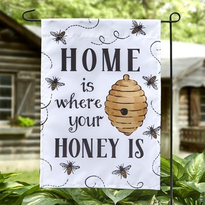 Lakeside Honey Bee Garden Flag - Home is Where Your Honey Is - Lawn Accent