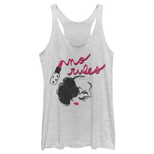 Women's Cruella No Rules Fashion Sketch Racerback Tank Top - 1 of 4
