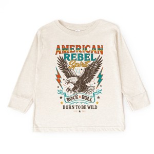 The Juniper Shop American Rebel Spirit Distressed Toddler Long Sleeve Tee - 1 of 4