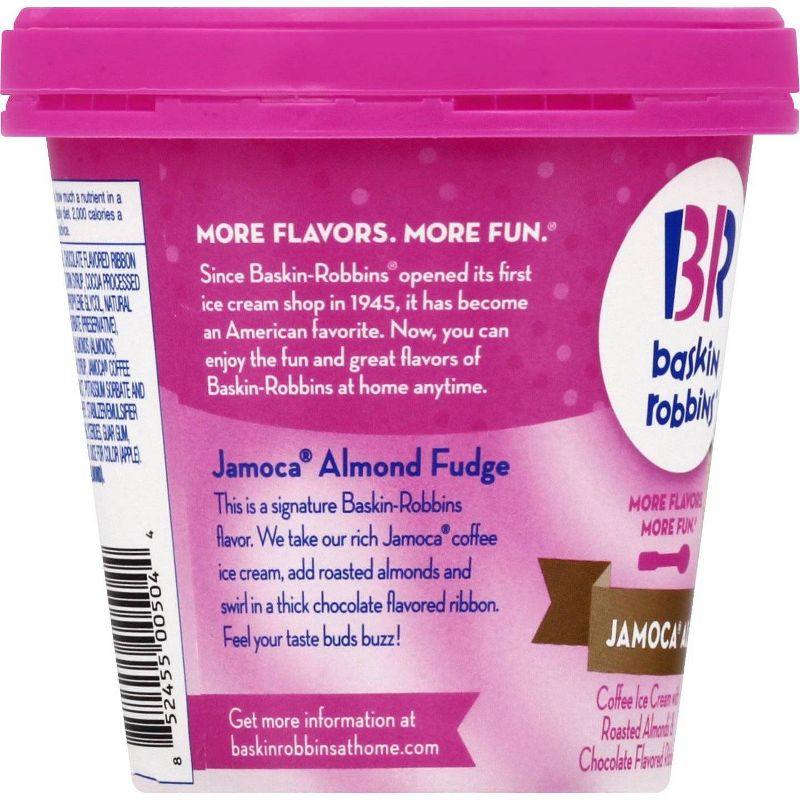 Baskin Robbins Jamoca Almond Fudge Ice Cream - 14oz, 3 of 7