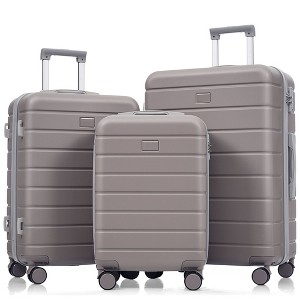 TUYOHW Travel Luggage Set, 3-Piece TSA Lock Suitcase Ensemble with 20 and 28 Inch Sizes with 360° Spinner Wheels - 1 of 4