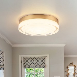 LLHZSY Flush-Mount Glass LED Ceiling Light-9 3/5"W - 1 of 4