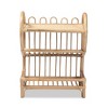 25.8" Liroa Rattan 2 Tier Display Shelf Natural/Brown - bali & pari: Handwoven, Compact Design - 3 of 4