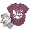 Simply Sage Market S.W.Smiley Good Vibes Only Smiley Face Short Sleeve Tee - 2 of 4