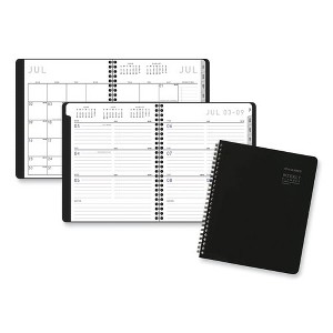 Contempo Lite Academic Year Weekly/Monthly Planner, 8.75 x 7.87, Black Cover, 12-Month (July to June) 2024 to 2025 - 1 of 4