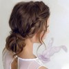 Unique Bargains Women's Fashion Ribbon Bow Hair Clips 14.17"x5.91" Purple 1 Pc - image 2 of 3