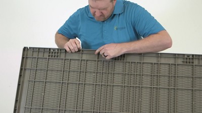 Phantom Gray Lockable Faux Wicker Outdoor Deck Box