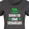 Women's - Instant Message - Down For Some Shenanigans Graphic T-shirt Dress - 2 of 4