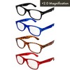 4 Pairs of Global Vision Eyewear Foldable Bifocal Reading Glasses with +2.0 Bifocal Clear, Clear, Clear, Clear Lenses - 2 of 4